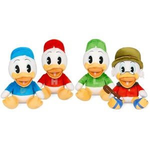 DISNEY'S DUCKTALES PHUNNY PLUSH Uncle Scrooge (Scrooge McDuck) Huey Dewey Louie